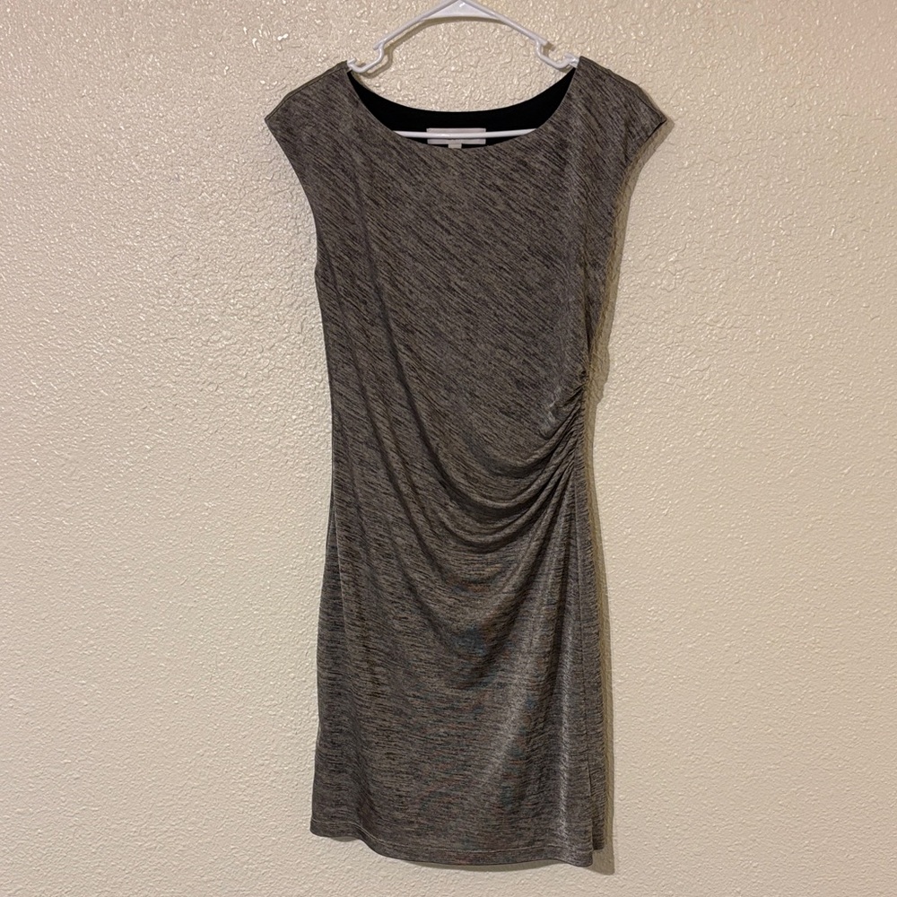 Ann Taylor LOFT Gold Black Women's Dress